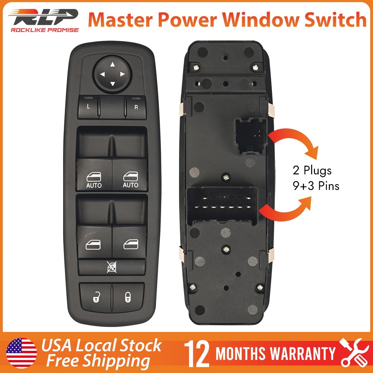 Driver Side Master Power Window Switch 4602863AD for Dodge Ram 1500 2500 3500