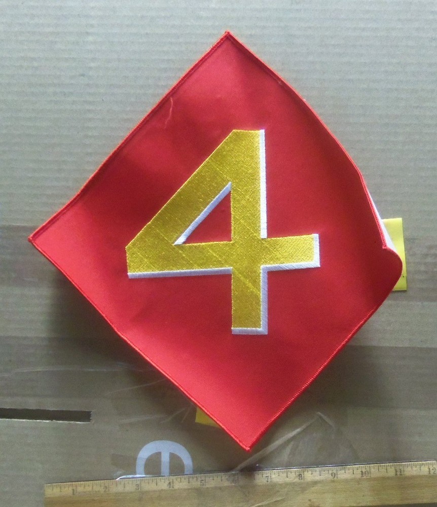 US Marine Corps – 4th Marine Division Embroidered Back Patch