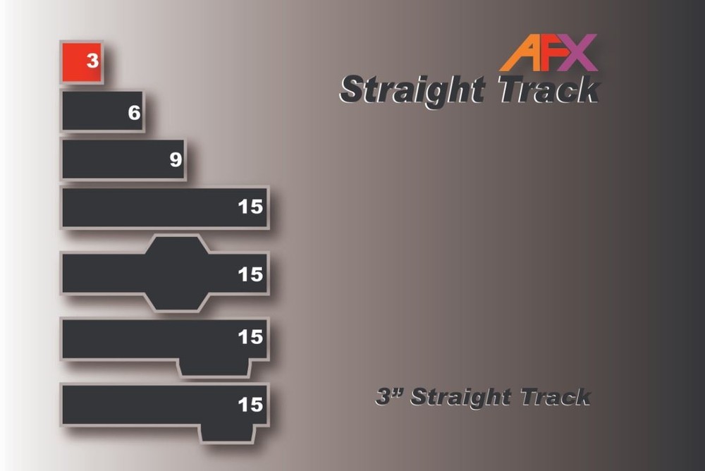 AFX Racing - Track, Straight 3" (2pcs)