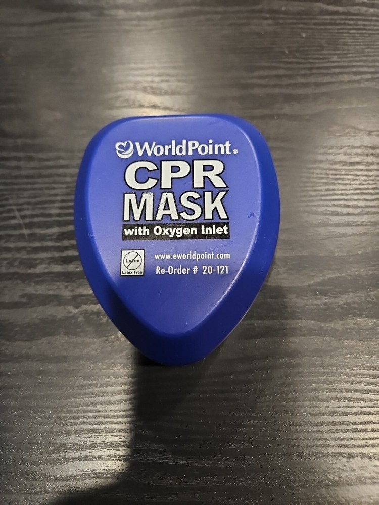 world point cpr mask with oxygen inlet