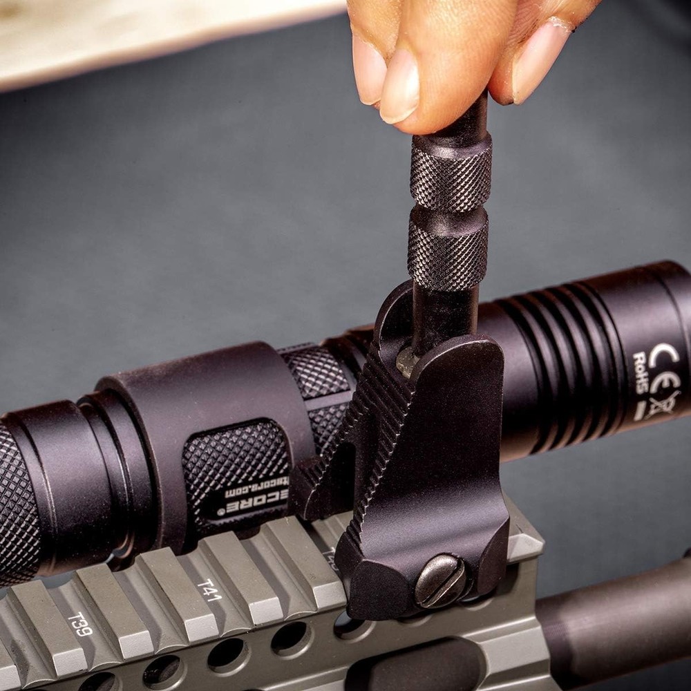 Real Avid Front Sight Adjuster: universal tool for adjusting A1 and A2 Black