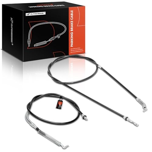 2-PC Set Rear Driver and Passenger Side Parking Brake Cable Assembly