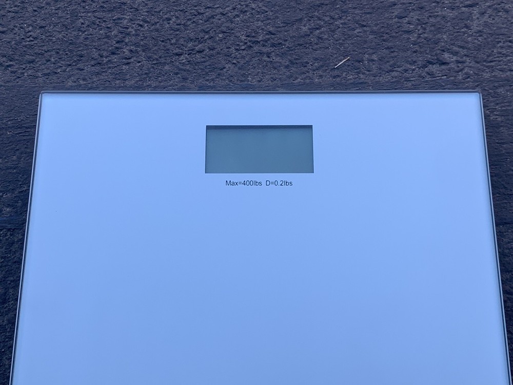 BalanceFrom Bathroom Scale Digital Body Weight with Step-On Technology - Silver 