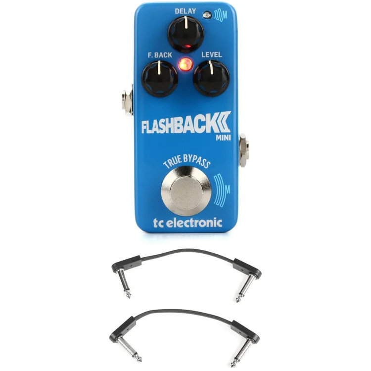 TC Electronic Flashback 2 Mini Delay Pedal with EBS Patch Cables