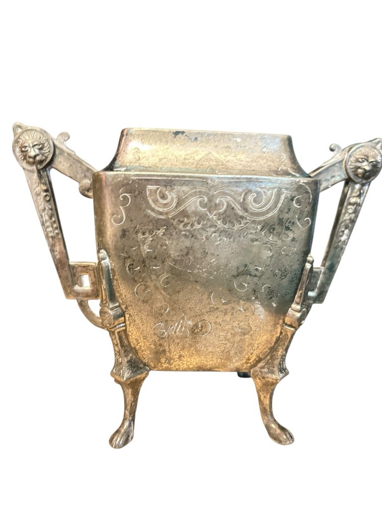 1876 antique silver Meridian teapot