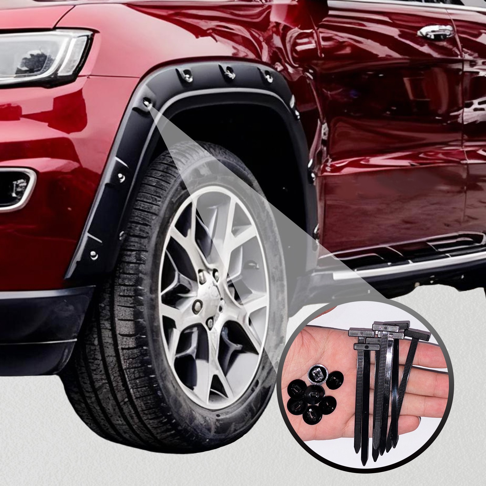 NEW 50PCS Nylon Universal Cable Tie Buckle+Self-Locking Nylon Zip Ties Holder