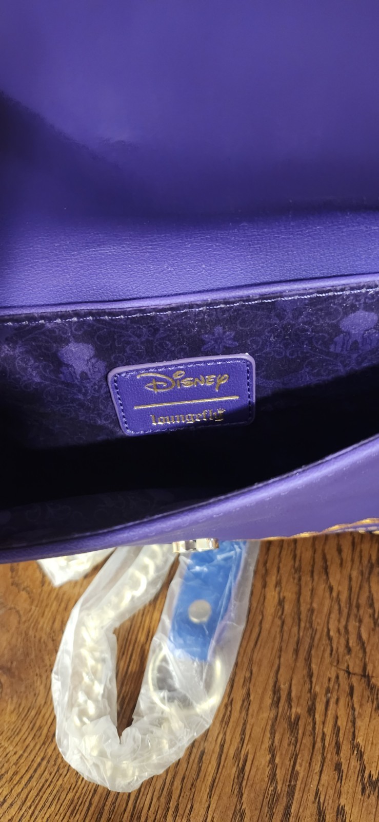 New Loungefly Disney Aladdin Double Sided Crossbody Bag Lamp Agrabah Blue Purple