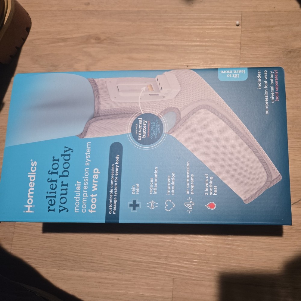 HoMedics Modulair Compression Foot Wrap Massager – Overlapped Compression