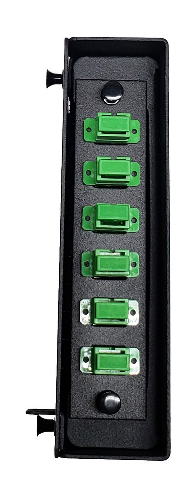 6 Fiber Wall Mount w/ 6 SC/APC Simplex Adapters, Patch Only Singlemode