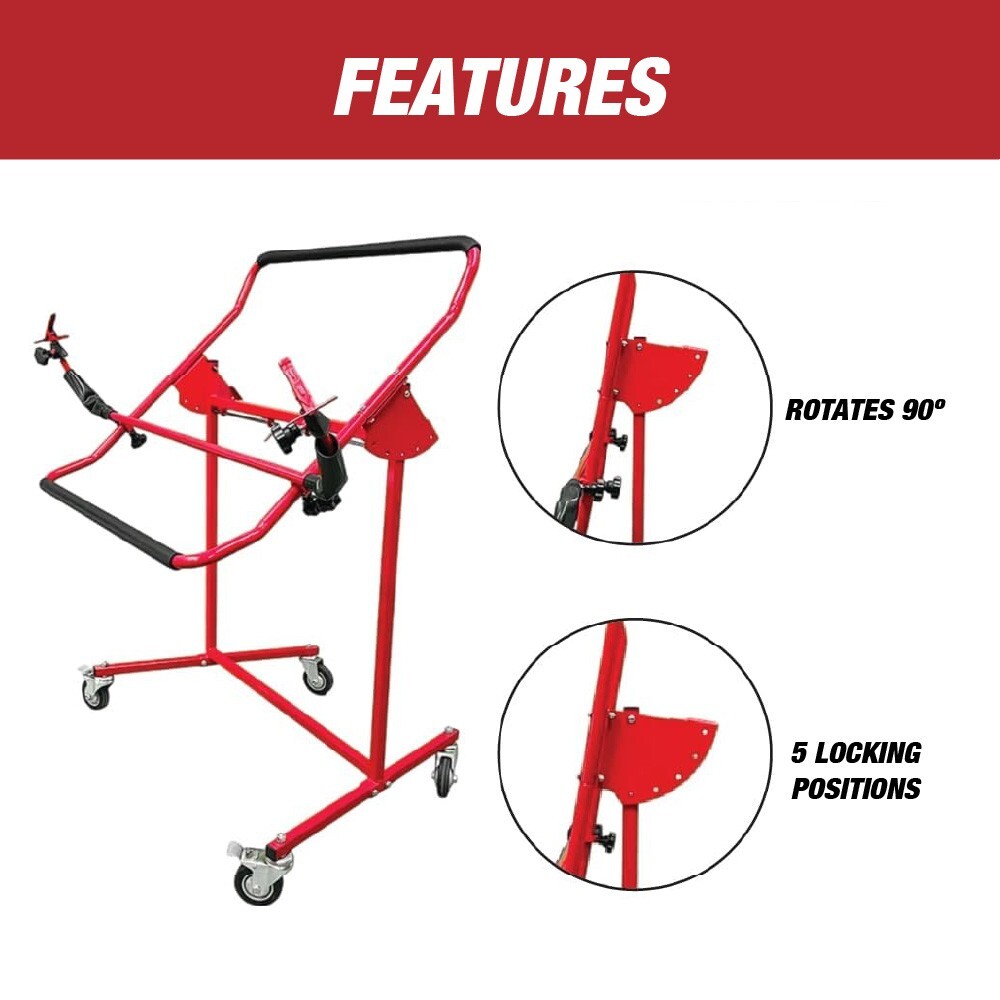 Adjustable Bumper Repair Stand - Securely Holds Plastic Car Bumper Covers