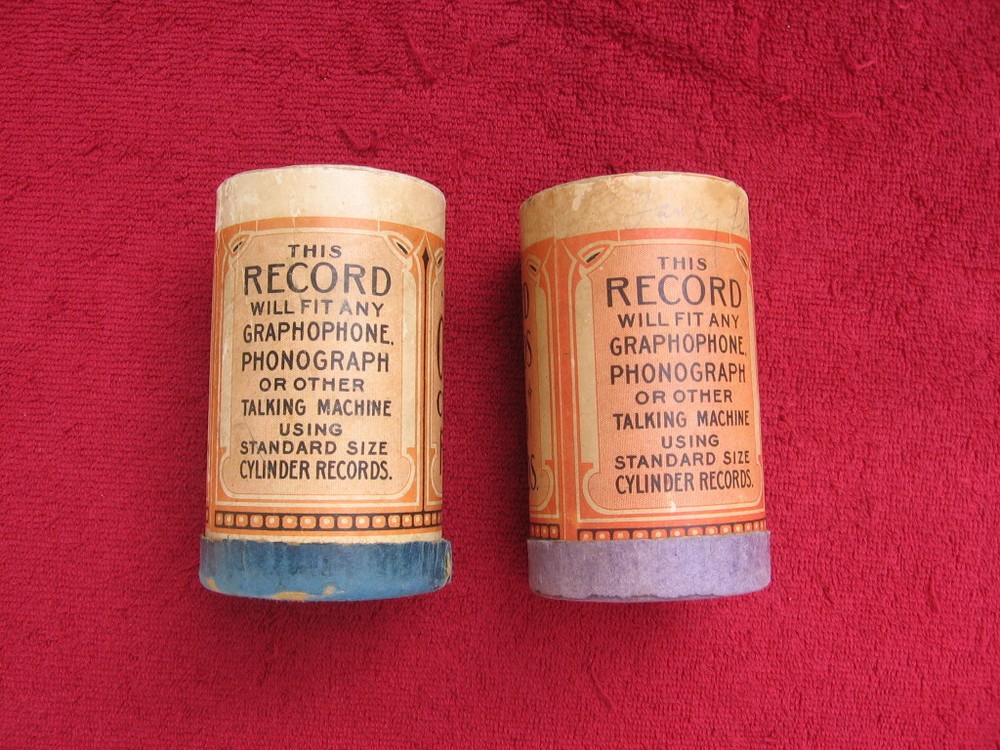 Vintage Oxford Phonograph Empty Record Cylinders
