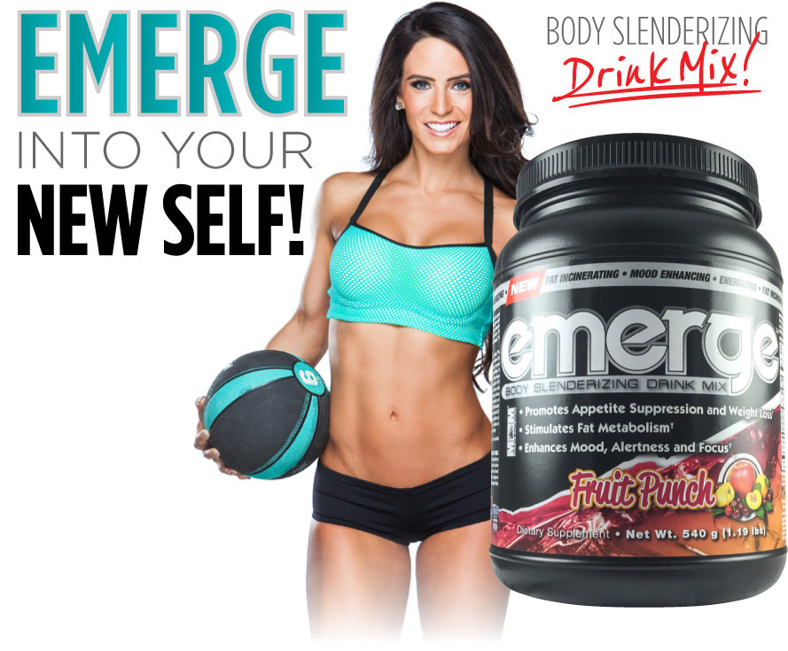 Max Emerge ZERO Diet Drink Body Toning Powder Peach Mango