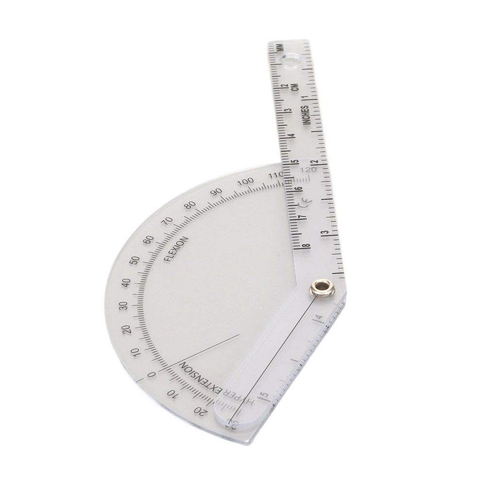 Orthopedic Protractor Transparent Plastic Accurate Range For Joint Measurement