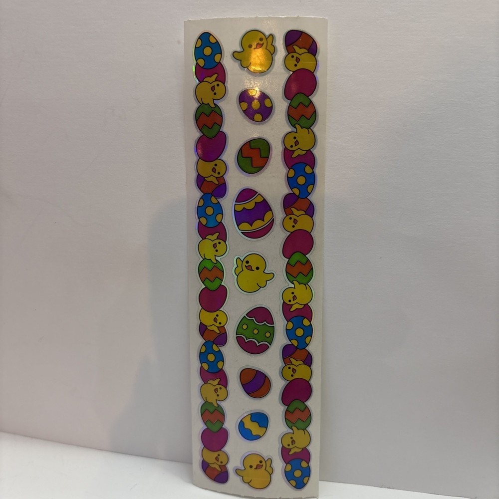 MAMBLY Hambly Studios Prismatic Easter Eggs Chicks Stickers Border