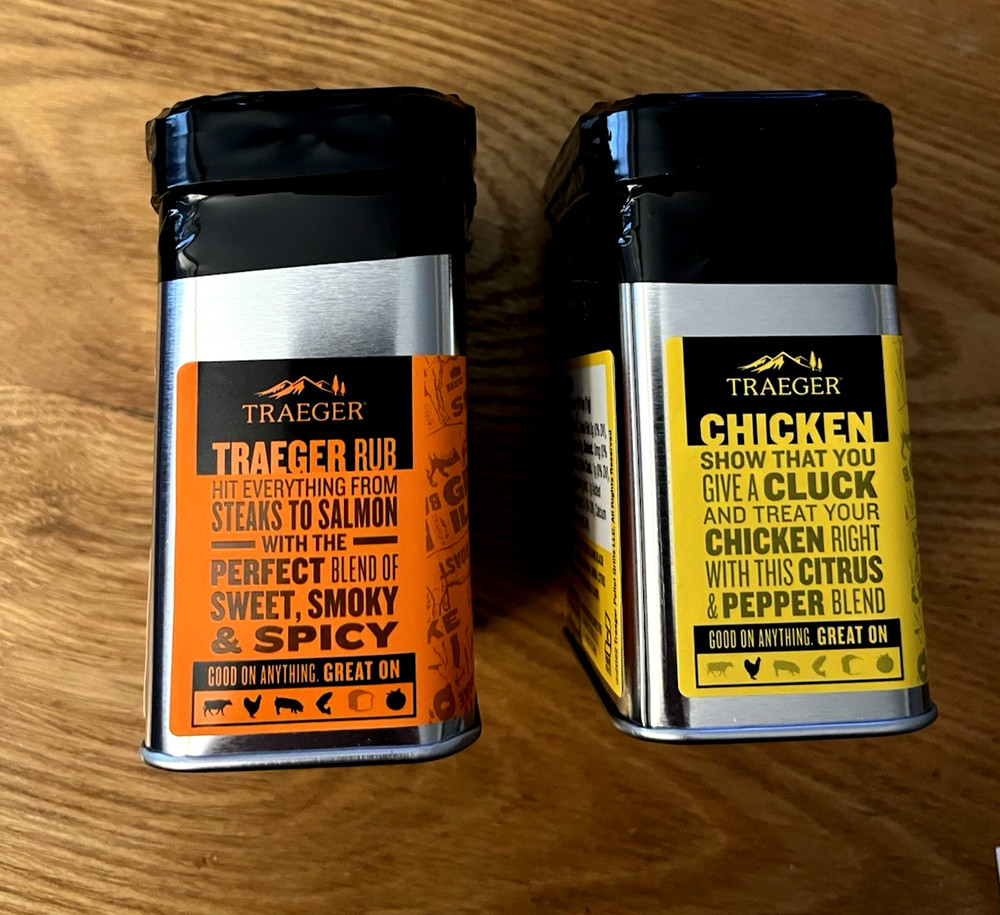 TREAGER 2 Pack Chicken Rub & Treager Rub NEW Unopened
