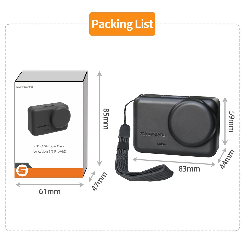 Storage Case For DJI Osmo Action 6 5 Pro 4 3 Camera Protective Cover Accessories