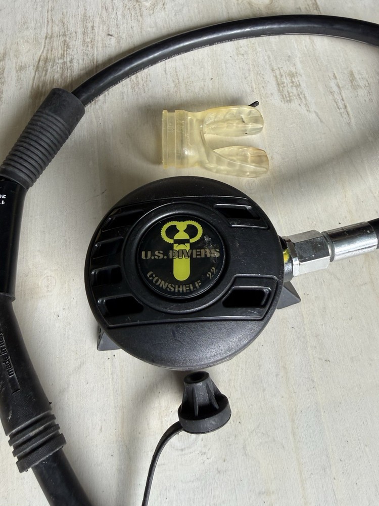 SCUBA DIVING U.S.DIVERS CONSHELF 22 SECOND STAGE REGULATOR BLACK