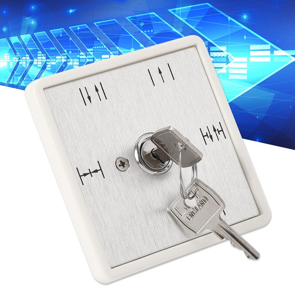 5 Position Key Switch For Automatic Doors Durable Aluminium Panel