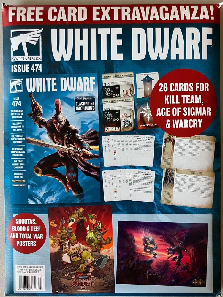 WHITE DWARF ISSUE 474 WARHAMMER MAGAZINE    Brand New / Free Ship