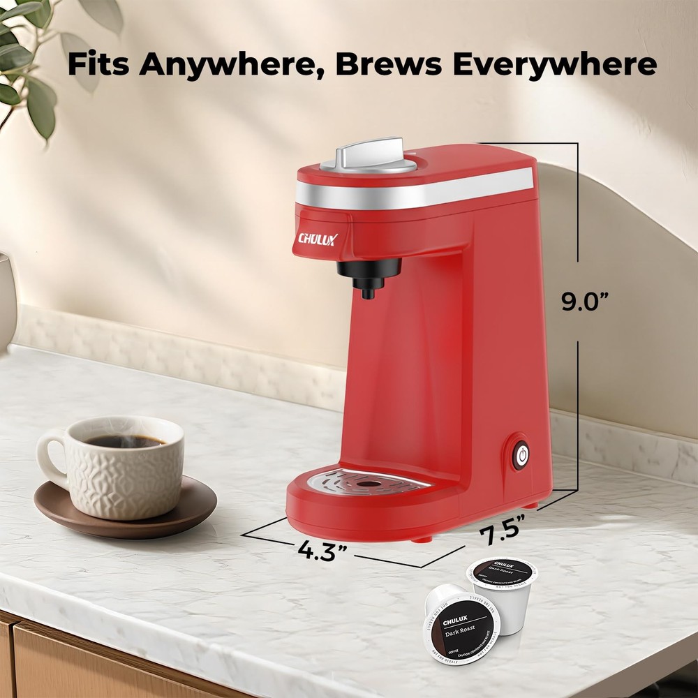 Single Serve K Capsule Coffee Maker Red