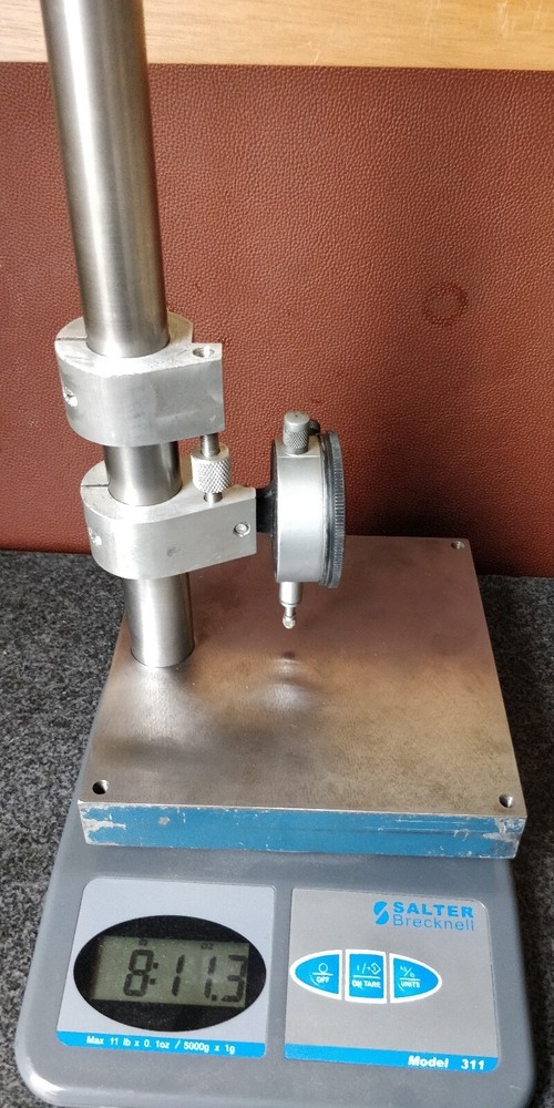 TESTED Starrett No.25-241 Dial Indicator on Inspection Stand SOLID OVERBUILT