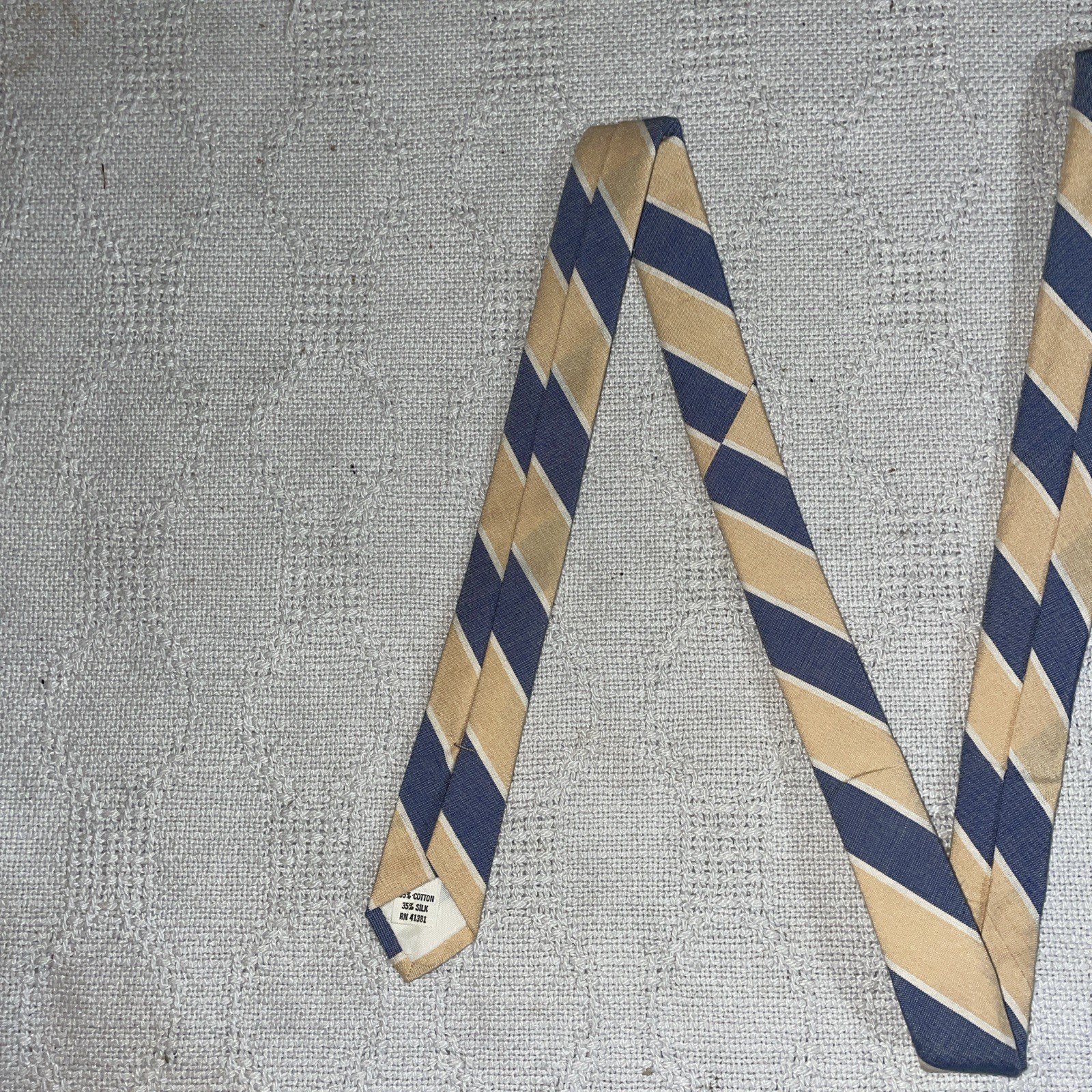 Polo Ralph Lauren Dress Tie Boys Size 52” 3” Gray Yellow Repp Business Church