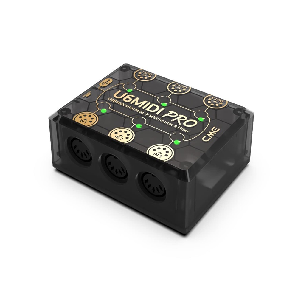 U6MIDI Pro - MIDI Interface with Router, Mapper, and Filter - Plug-and-play U...