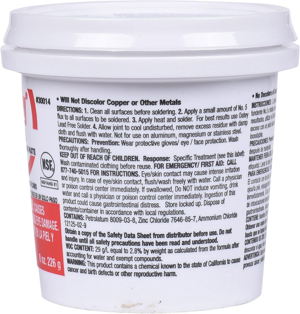 30014 Paste Flux, Paste, Petroleum, 8 oz.