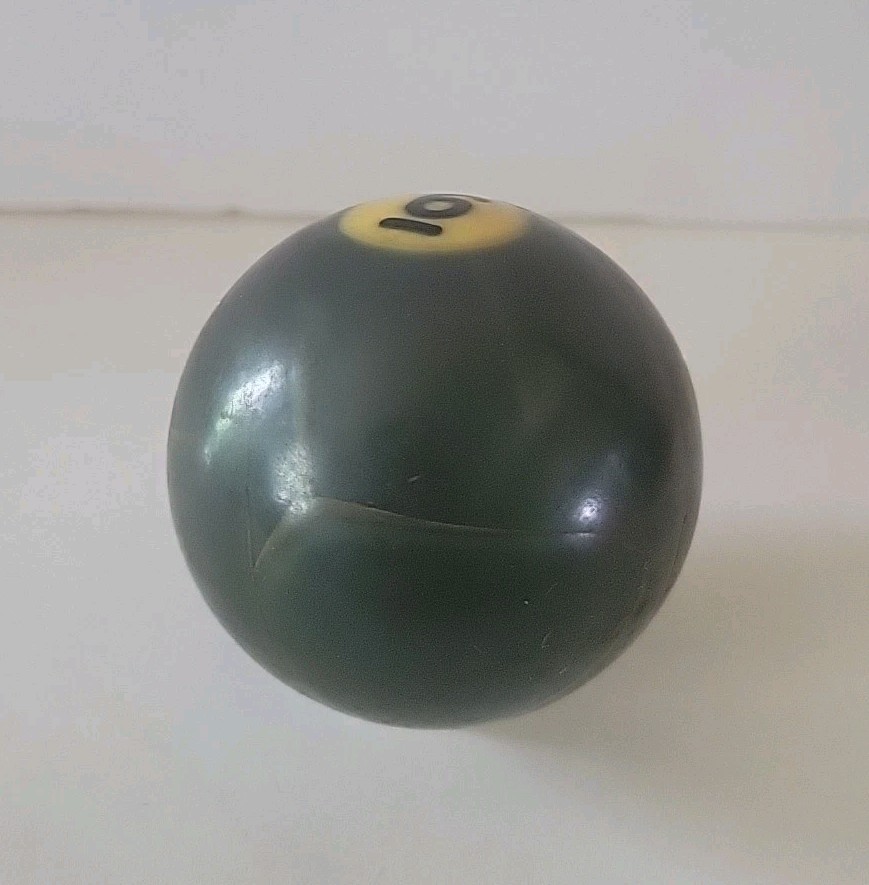 Vintage No. 6 Solid Green Pool Ball Billiard 2" Replacement (H)