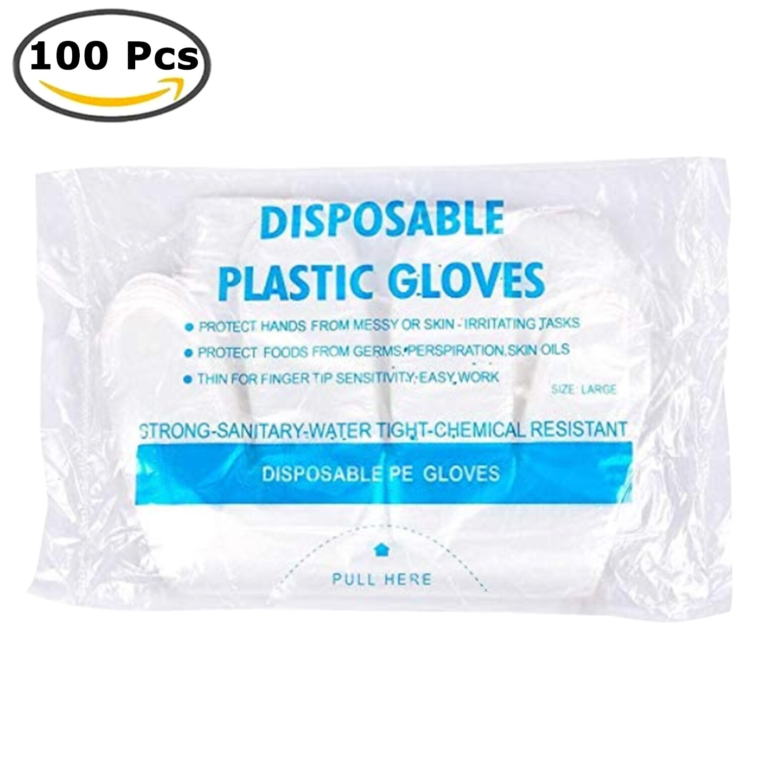 200/500/1000 Plastic Gloves Disposable Premium Polythene Catering Food Mechanics