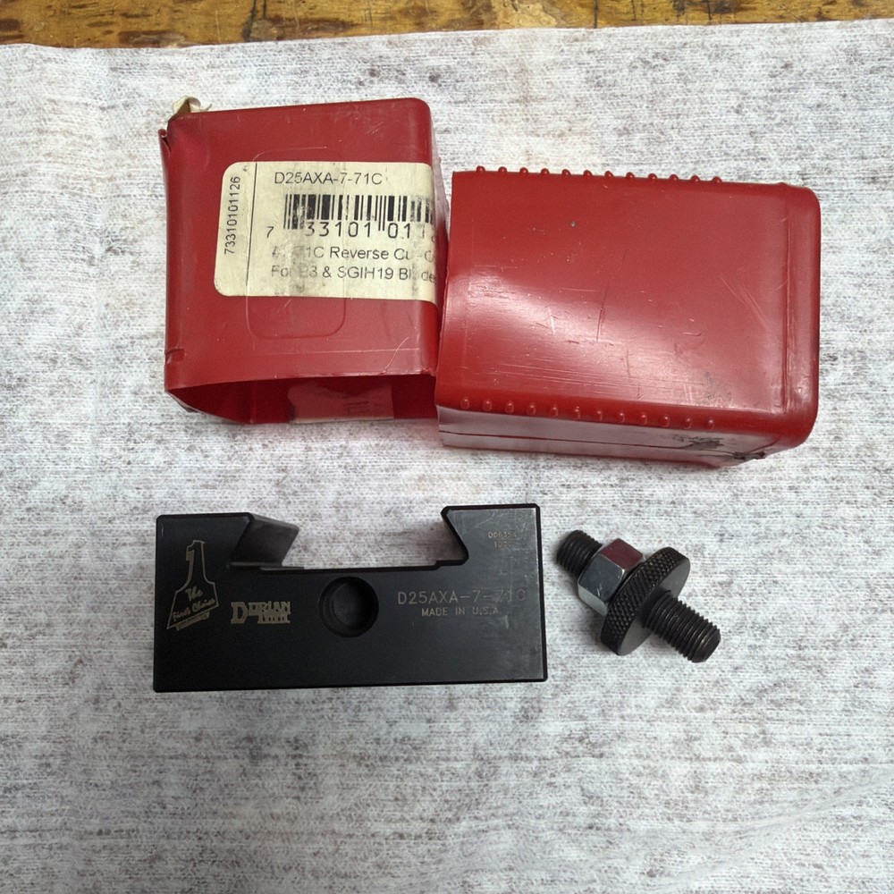 Lathe Tool Post Holder  Dorian Cutoff Holder D25AXA-7