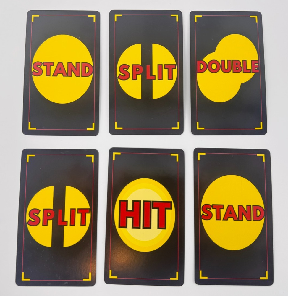 Blackjack Basic Strategy Flashcards – Beginner Casino Game Learning Cards NEW