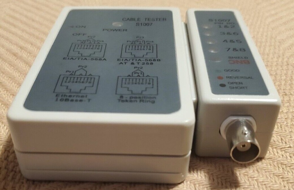 Network Cable Tester S1007 TESTED Working