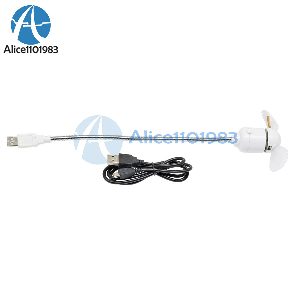 LED Fan Mini USB Powered Cooling Flashing Real Time Display Function