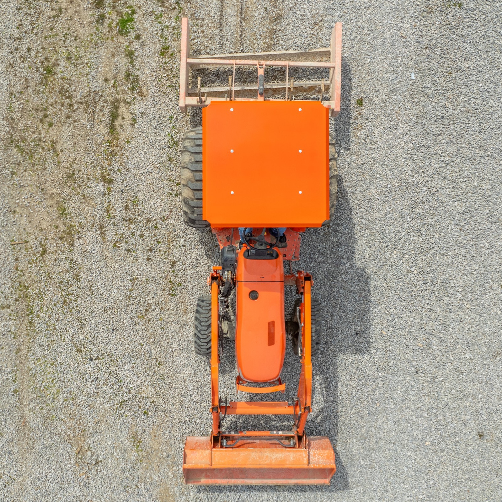 KUBOTA TRACTOR CANOPY-ORANGE