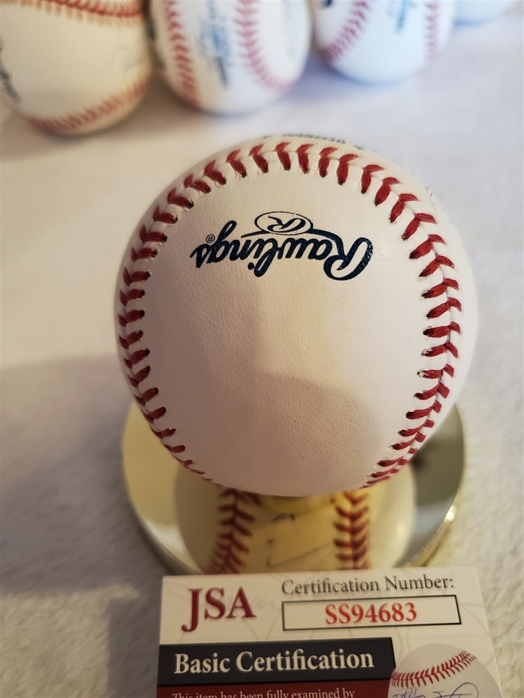 NICK SENZEL signed OML baseball JSA COA REDS