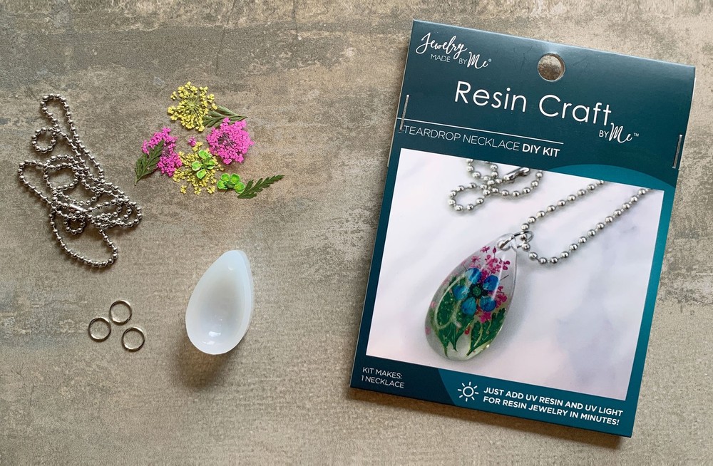Resin Mini Kit Flower Drop Pendant