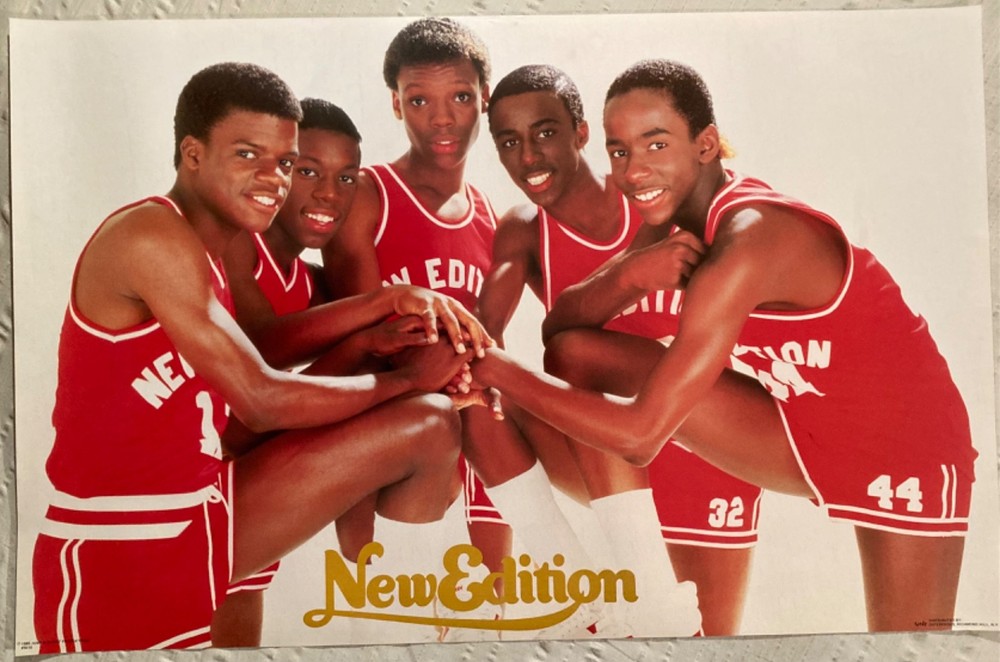 New Edition 1985 Poster Funky Bobby Brown Johnny Gill Ronnie DeVoe