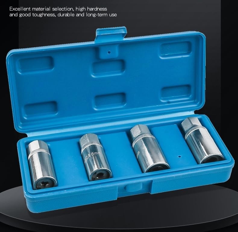 4pcs Socket Stud Screw Extractor Remover Installer 6, 8,10,12mm w/Roller Bearing