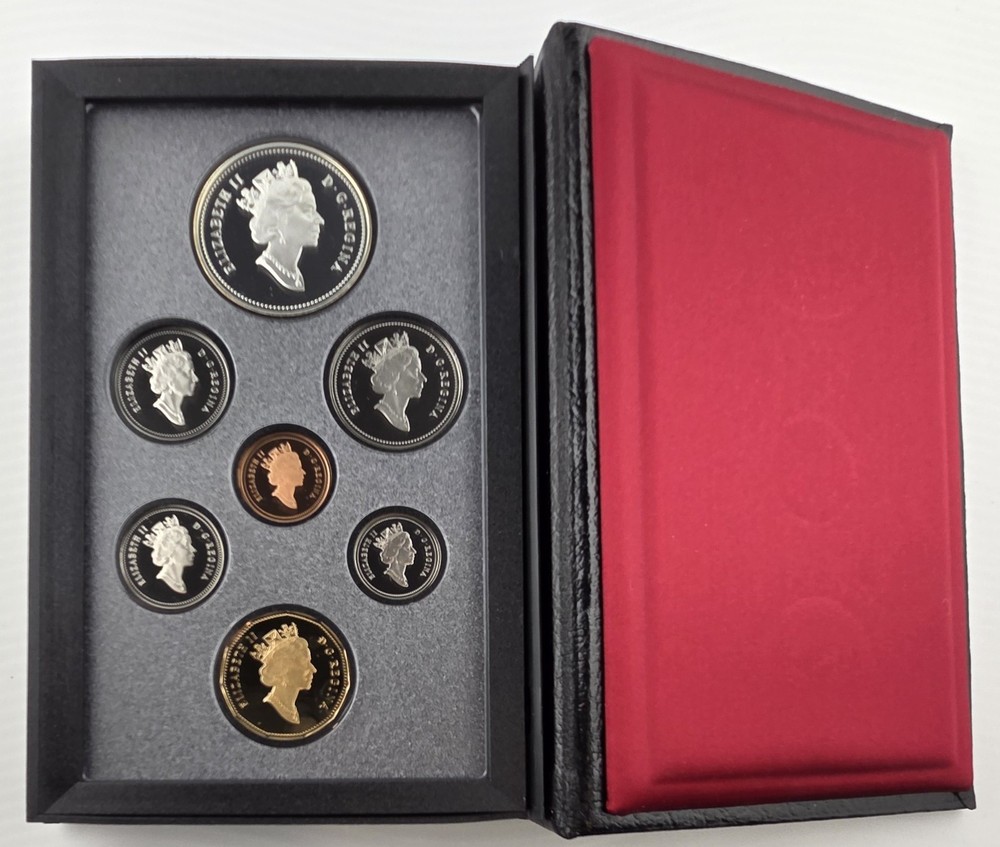 1992 Canada Silver Dollar Proof Set - Stagecoach