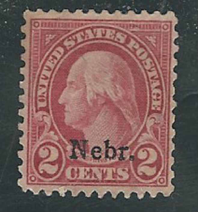 #671... 2 Cent...Washington/Nebr...Mint Hinged/No Gum