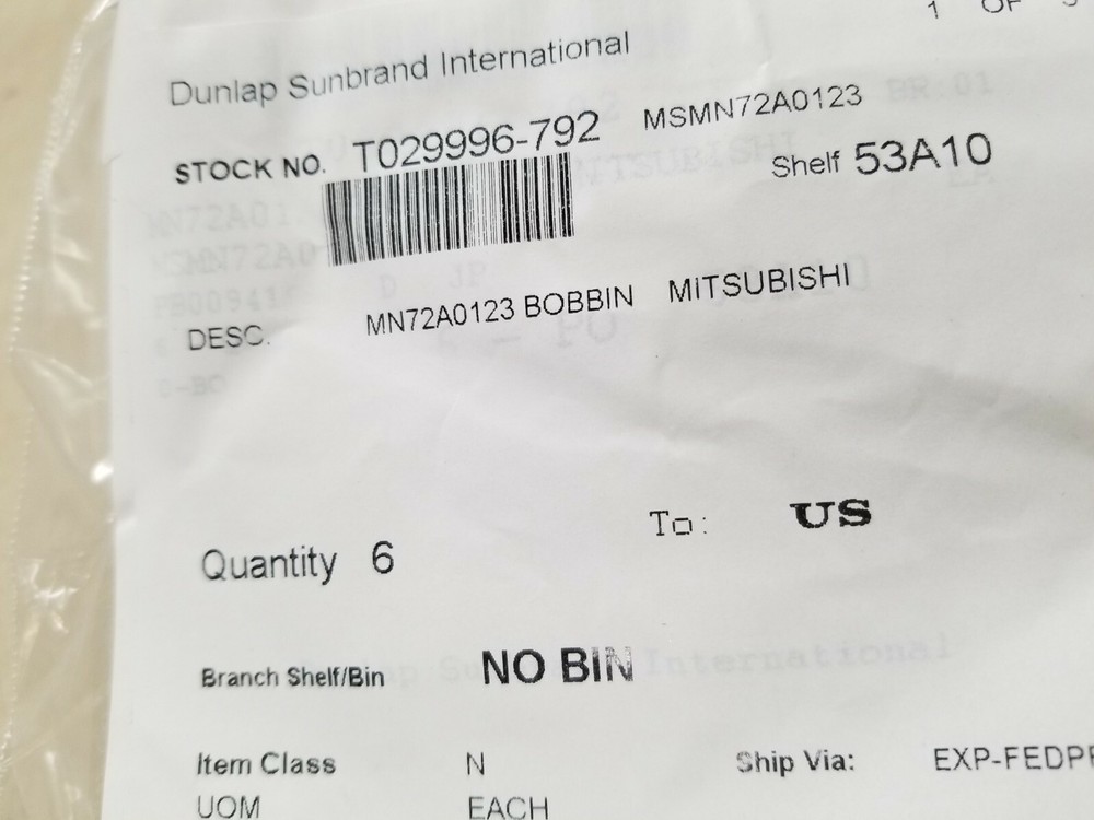 Mitsubishi Bobbin MN72A0123