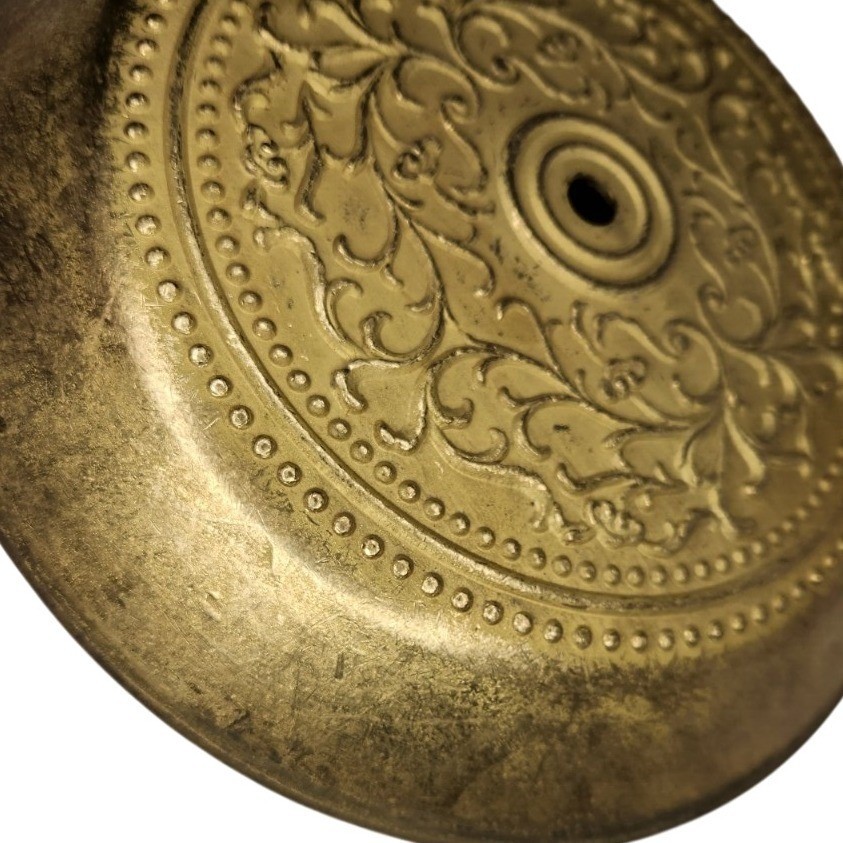 Vintage Victorian Style 9" Solid Brass Ceiling Mount Medallion / Canopy