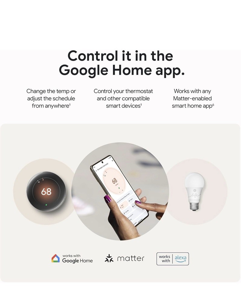 Google Nest Learning Thermostat Black with Nest Temperature Sensor