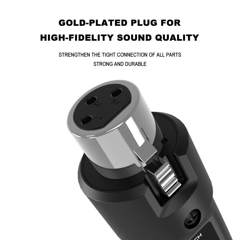 UHF XLR Adapter System Wireless Microphone Transmitter Receiver System