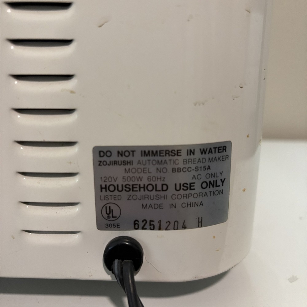 Zojirushi Automatic Bread Maker Machine BBCC-S15A