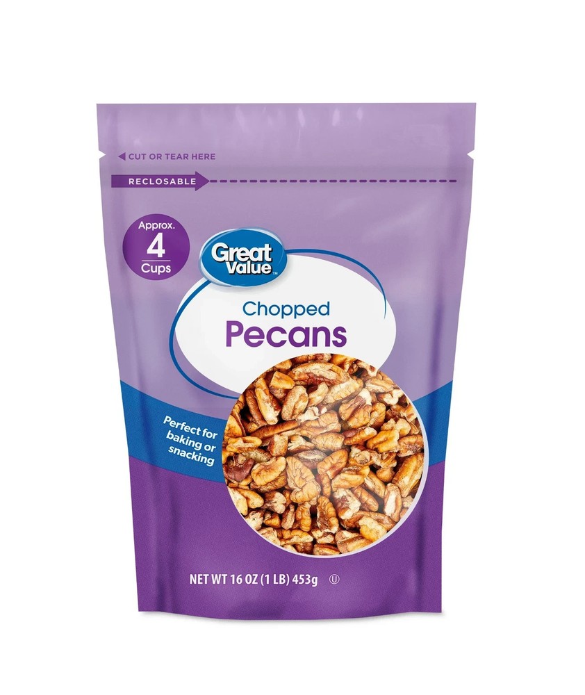 Great Value Chopped Pecans, 16 oz
