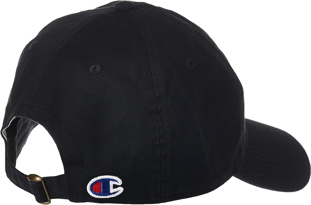 Champion Father Dad Adjustable Cap One Size, Medium Black