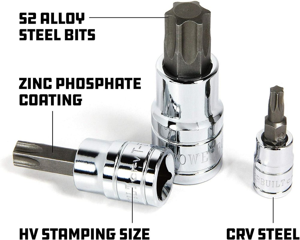 Powerbuilt 648328 T-30 Star Bit Socket, 1/4" Drive