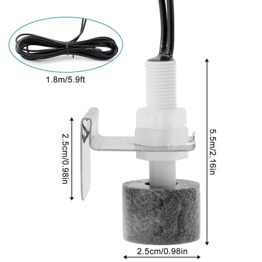 AC Pan Float Switch, Water Leak Detector for Condensate Drain Pans Replace 97647